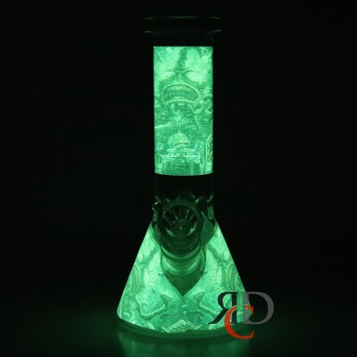 WATER PIPE BEAKER GLOW IN DARK WP1094 1CT